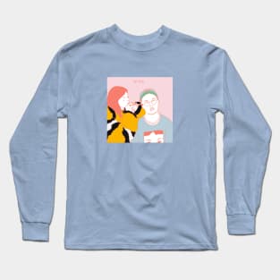 Baby with a straw Long Sleeve T-Shirt